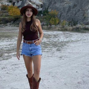 Vintage Reworked Tommy Hilfiger Distressed Denim Shorts